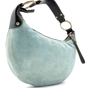 Gucci Light Blue and Black Hobo Bag